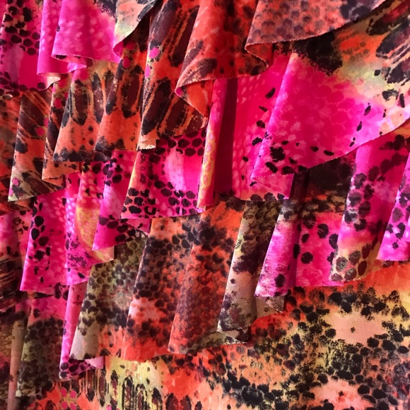 DRESS BARN LAYERED TANK- pop of color Large Lg - Picture 3 of 6